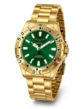 NEW ⌚️ Invicta Specialty I by Invicta Men's Green Sunray Gold Watch - 42mm 69034